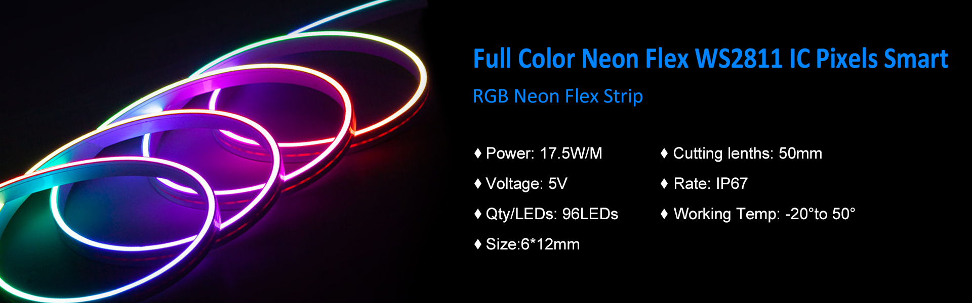 New IP67 RGB IC Neon Flex